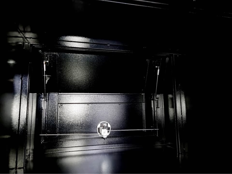 Black 1200mm * 1770mm * 860mm Canopy in Flat Alloy