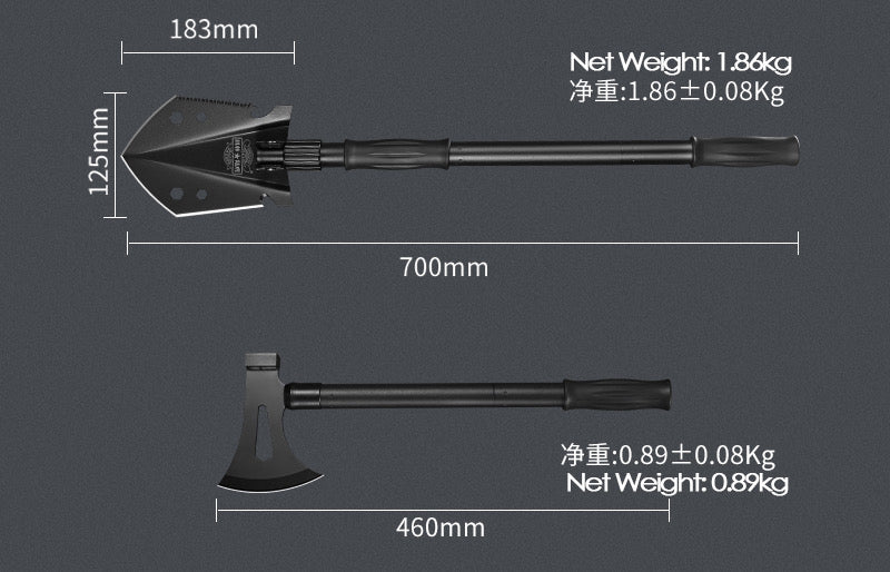 700mm Multifunction Tactical Shovel Outdoor Folding Camping Survival Tools