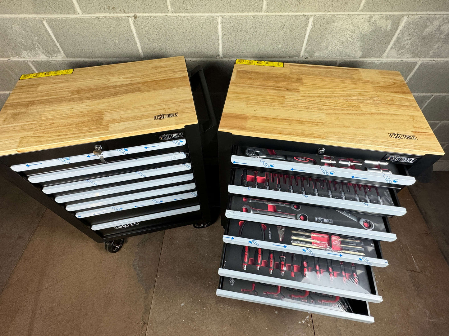 50% Off!!! Heavy Duty 7 Drawer Tool Trolley Cabinet - 6 Trays of Professional Tools