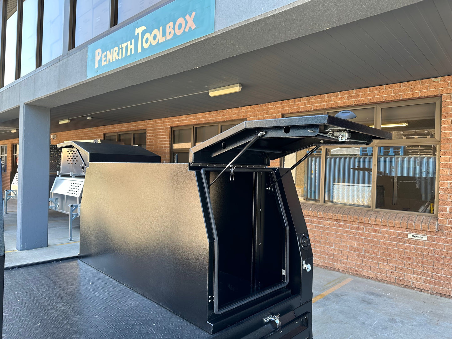 Black 700mm Flat Alloy Mini Canopy - 2.5mm Aluminum Flat Plate - Powder Coated in Black