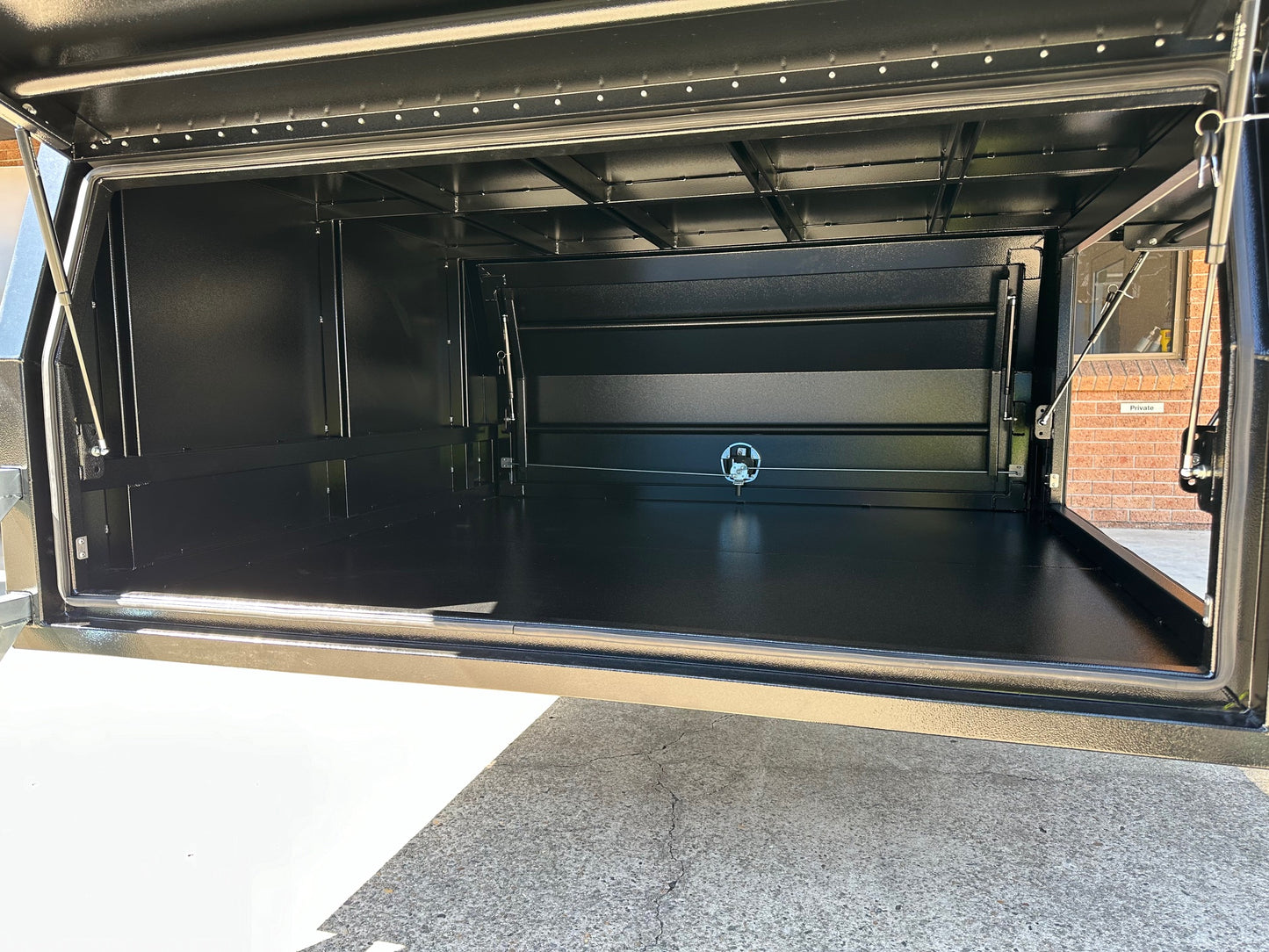 Extra Large - Black 1800mm (L) x 1845mm (W) x 945mm (H) Lift off Canopy in 2.5mm Aluminum Flat Plate