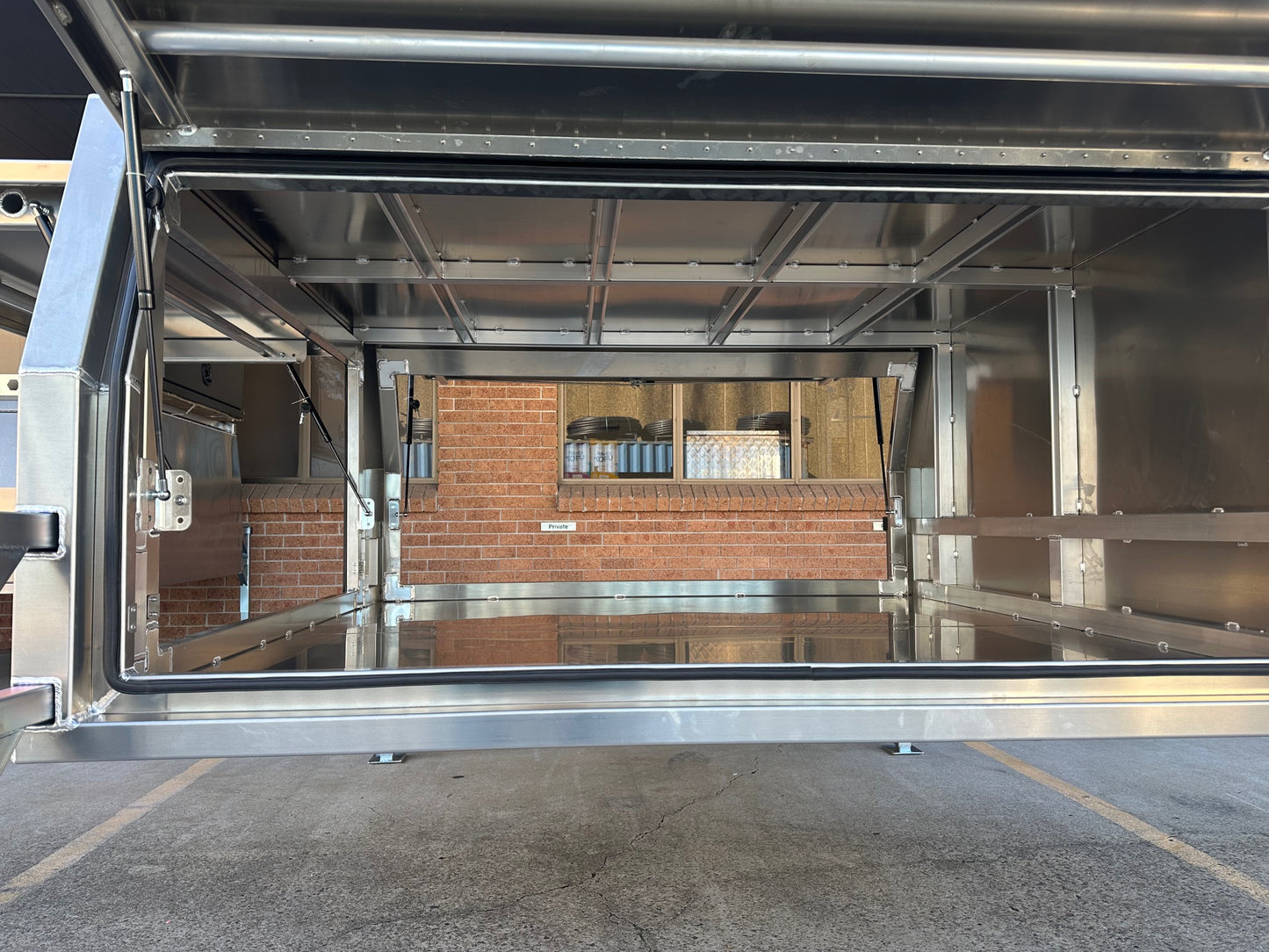 1800mm Dual Cab Canopy with Lift off Legs