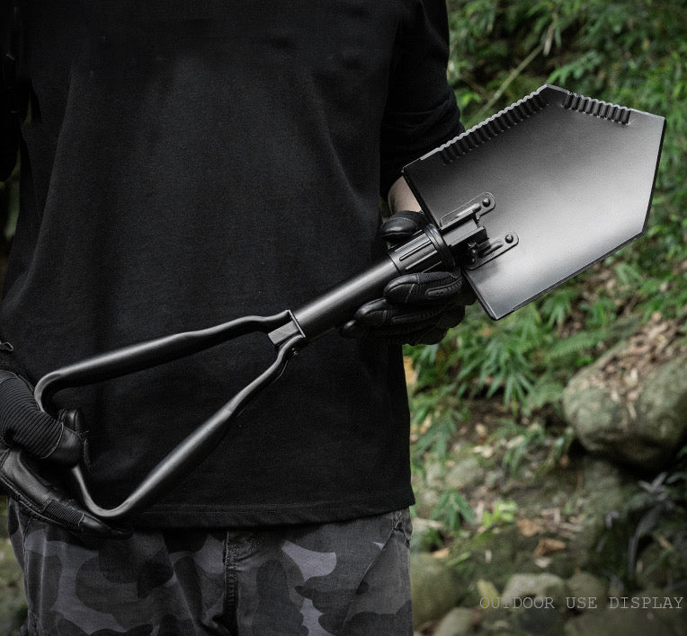 580mm Heavy Duty Survival Foldable Shovel Camping gardening steel Shovel