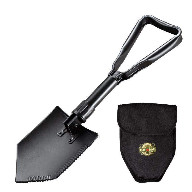 580mm Heavy Duty Survival Foldable Shovel Camping gardening steel Shovel