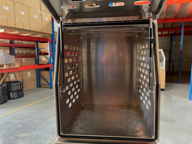 Flat Alloy Mini Canopy & Dog Cage - Marine Grade