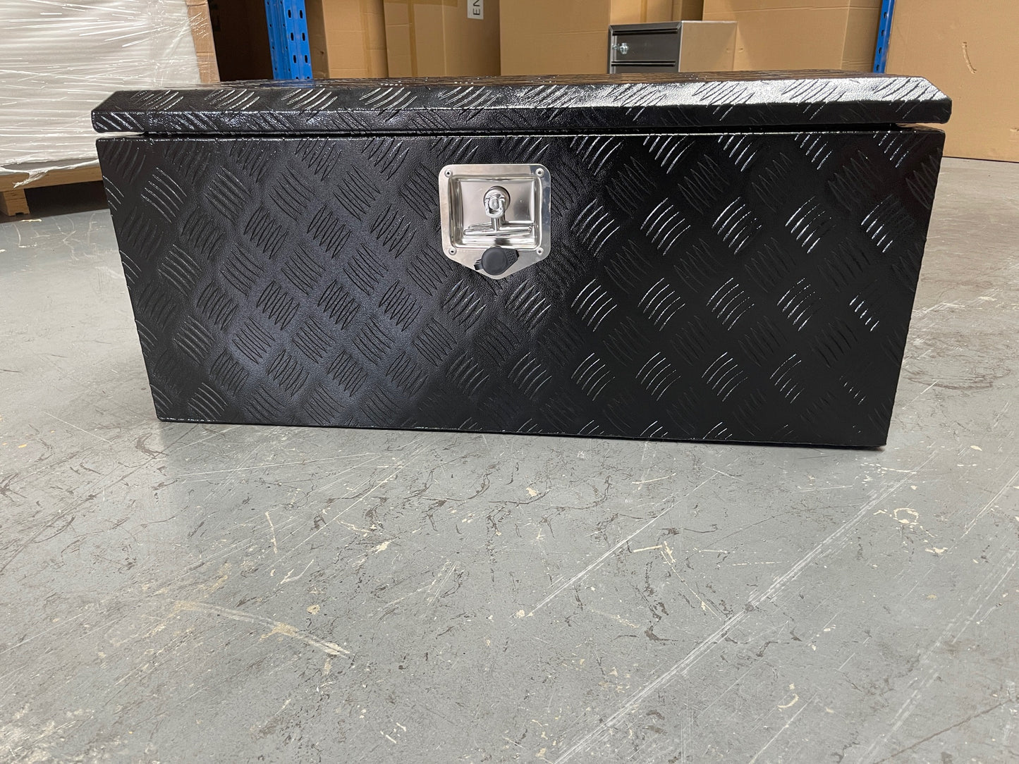 Black Top Opening Box with Handles - 900mm Long x 400mm Wide x 400mm High