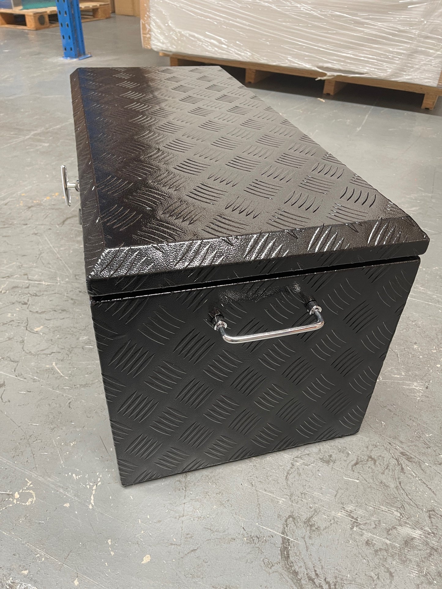 Black Top Opening Box with Handles - 900mm Long x 400mm Wide x 400mm High