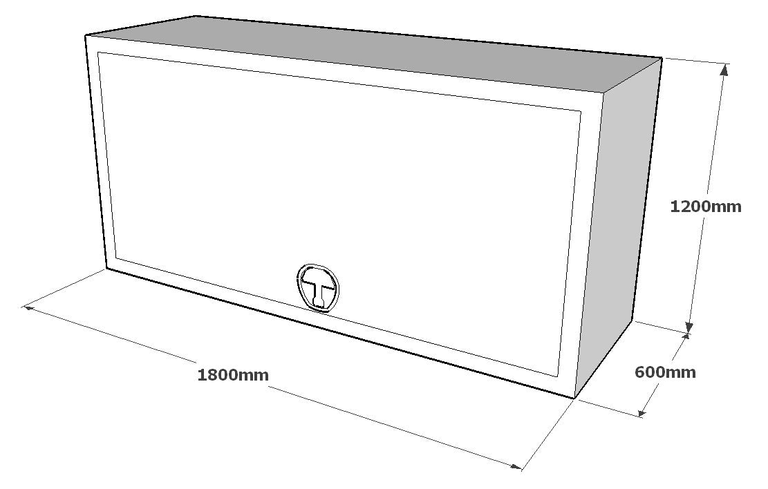 Truck Toolbox - 1800mm (L) * 600mm (W) * 1200mm (H)