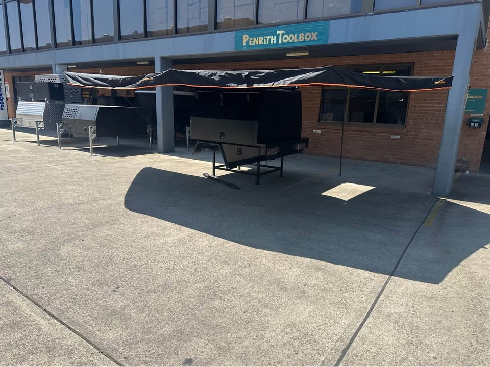XL 2.5m 270 Deg. Awning with LED lights - Heavy Duty A Frame Structure with Mounting kit