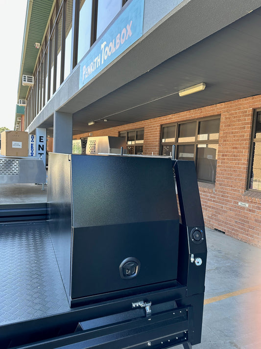 Black 700mm Flat Alloy Mini Canopy - 2.5mm Aluminum Flat Plate - Powder Coated in Black