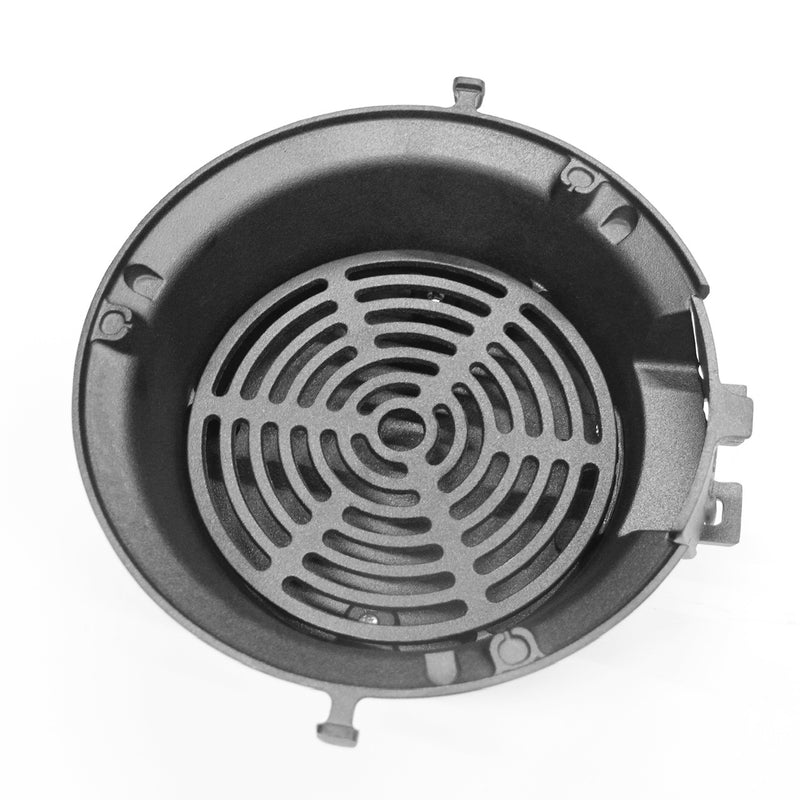 1x Cast Iron BBQ Stove 32x20cm Iron Grill Plate Dual Fuel Wood Charcoal