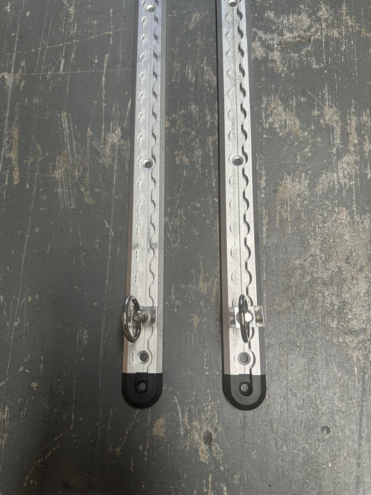 1.8M Alloy Cargo Anchor Track Tie Down Point Rail Trailer (2x Track + 8x Ring)