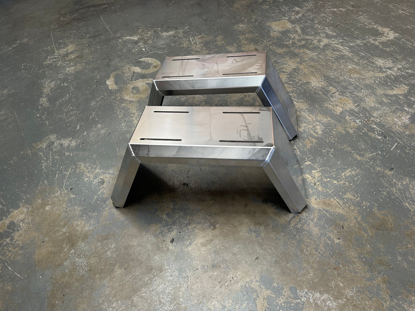 Pair of Flare Mud Guards up to 33 inch - Raw Flat Alloy 3mm