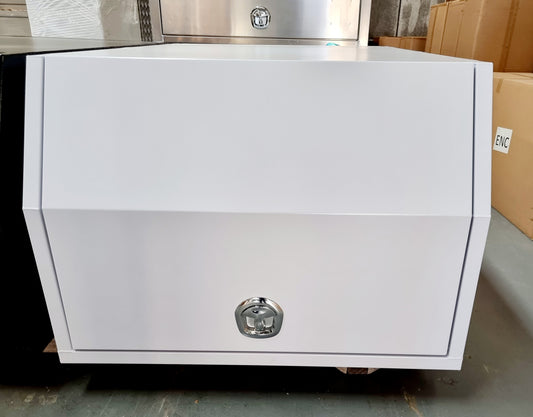 1500mm White Canopy - 2.5mm Flat Alloy with Powder coating