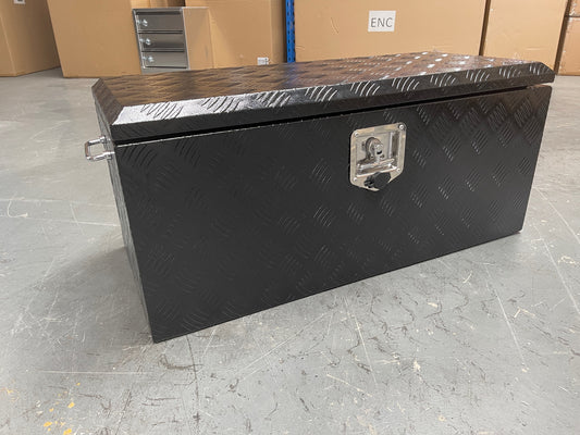 Black Top Opening Box with Handles - 900mm Long x 400mm Wide x 400mm High
